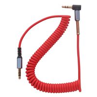 AKDSteel Audio Cable Male to Male/Female90 Degree Right Angle Aux Cable Wire Cord Male to malered Retractable line -for auto