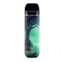 IT'S A SKIN Decal Vinyl Wrap for Smok Novo Pod System Vape Sticker Sleeve Cover/Halloween Tree Moon