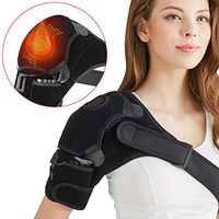 Heated Shoulder Pad Wireless Far Infrared Heating Brace Wrap Sleeves Adjustable Portable Electric 3 Heat Settings Hot&Cold Therapy Support for Shoulder Injury Joint Tendon Arthritis Pain Relief …
