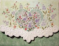 Carol Wilson Fine Arts Inc Floral Heart Blank 10 Card Set Portfolio