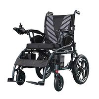 XKCZX Electric Folding Wheelchair, Multi-Function Electric Vehicle, Drive with Electric Power Or Use As Manual Wheelchair, Aluminum Alloy Frame for The Elderly and Disabled Users,Lithiumbattery12A