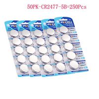 CR2477 3V 900mah Lithium Battery 250Pcs