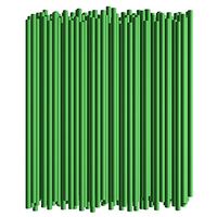 Disposable Drinking Straws - 7 3/4 Inches Long - Standard Size (Green, 250)