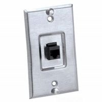Panduit KWP5EY 1-Gang Category-5E Keystone Wall Phone Plate