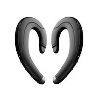 Bluetooth Headphones Non Ear Plug, New True Wireless Earbuds Noise Cancelling Handsfree Headset Ear-Hook Wireless Headphones with Microphone for iPhone and Android Smart Phones