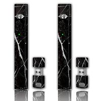 Juul Skin Wrap Vinyl Sticker Decal Protector | JUUL Charger Skin & Prep Pad - Black Marble