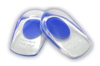 Whryspa 5 Pair of Gel Heel Cups Heel Support Pads Cushions for Plantar Fasciitis Heel Pain-for Women and Men,Blue