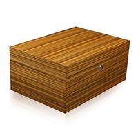 JUFU Cigar Box Cigar Box, Cigar Humidor Humidor, Cedar Wood Cigar Box with Electronic Hygrometer Can Hold 150 @@ (Size : 26.7x25.5x16.5cm)