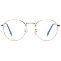 COASION Blue Light Blocking Glasses Retro Round Clear Lens Anti Blue Ray Computer Game Eyeglasses (Silver)