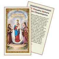 Oracion a La Santisima Virgen De Chiquinquira Tarjeta Plastificada Y Bendecida Por Su Santidad