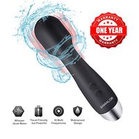 Upgraded Powerful Vibrate Wand Massager Mini Cordless Handheld Massage Wand with 16 Vibration Modes Whisper Quiet Waterproof for Neck Shoulder Back Body Massage Sports Recovery Muscle Aches