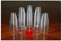 1200 Shot Glasses Hard Plastic 1 oz Mini Wine Glass Party Cups