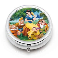 DISNEY COLLECTION Pill Case Disney Snow White Seven Dwarfs Mini Poster (2) 3 Sets Water Rust Proof Travel Portable Daily Medicine Pill Box