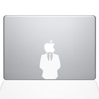 The Decal Guru Man in Suit MacBook Decal Vinyl Sticker - 13" MacBook Pro (2016 & Newer) - White (1121-MAC-13X-W)
