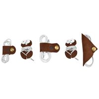 Cord Keeper (Cord Clam) 5-Pack Handmade by Hide & Drink :: Swayze Suede