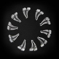 SUNWIN Anti-Slip Soft Silicone Ear Grip Hook Soft Silicone Retainer Sleeve for Eyeglasses Sunglasses Temple Tip 10 Pairs (Transparent)