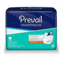 Prevail Extra Underwear, Large, Pull On, Moderate Absorbency, PV-513 - Pack of 18