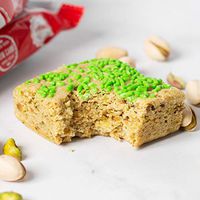 Eat Me Guilt Free High Protein Brownie: Healthy Low Carb Snack or Dessert, 20g Protein, Pistachio (12 Count)