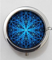 BlackKey Flower Of Life 3-Compartment Decorative Pocket Gift Box Case Organizer for Pill, Color 1 -511