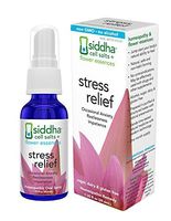 Siddha Remedies Stress Relief Homeopathic Oral Spray for Anxiety Relief, Irritability & Restlessness | 100% Natural Homeopathic Medicine Remedy with Flower Essences for Relaxing & Calming The Mind