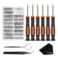 Eyeglass Repair Kit with 6 Pcs Precision Eyeglass Screwdrivers and Glasses Screws for Glasses, Eye Glass, Sunglass Repair