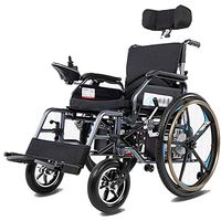YTPB Elderly Wheelchair Multi-Function Intelligent Wheelchair Rational Electric Wheelchair Folding of a Four-Wheeled Walker That with a Polymer Li-ion Battery
