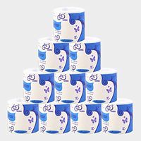 EFGIU 10 Rolls Toilet Paper Bulk, 3 Ply Toilet Tissue Paper for Home Kitchen Bathroom Soft Gentle Flushable Clean