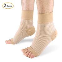 HONSOX Plantar Fasciitis Socks with Arch Support(2 Pairs) - Ankle Brace Compression Foot Support Sleeve for Pain Relief, Eases Swelling, Heel Spurs, Achilles Tendonitis, Running, Nurses, Maternity