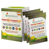 BodyHealth PerfectAmino XP Lemon Lime to-Go Packets, (Box of 15) Best Pre/Post Workout Recovery Drink, 8 Essential Amino Acids Energy Supplement with 50% BCAAs, 99% Utilization