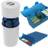 4Thought Extra Large Pill Organizer, High Quality Durable Design, Countertop Weekly Pill Box, 7 Day Med Manager XL