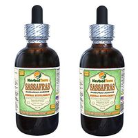 Organic Sassafras (Sassafras Albidum) Glycerite, Dried Leaves Alcohol-Free Liquid Extract (Brand Name: HerbalTerra, Proudly Made in USA) 2x2 fl.oz (2x60 ml)