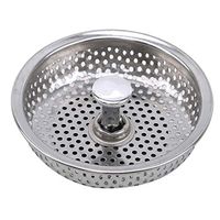 Grandiy Stainless Steel Basket Tools Drain Plug Filter Strainer Sink Floor Basin Cover,Full Hole