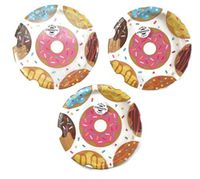 Donut Time Party Plates (24) Party Bundle