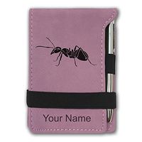 Mini Notepad, Ant, Personalized Engraving Included (Pink)