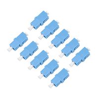uxcell LC to LC Fiber Coupler Flange Type Fiber Optical Adapter Connect Singlemode/Multimode Simplex 10Pcs