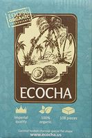 Ecocha Coconut Hookah Charcoal - 100% Organic Coco Coal - 108 Pieces