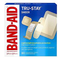 BAND-AID Sheer Strips Assorted 80 Each (Pack of 2)