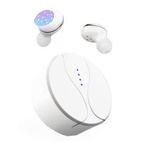 Wireless Earbuds Bluetooth Headphones,Salipt Bluetooth 5.0 Auto Pairing 72H Cycle Play Time, 1800mAh IPX4 Waterproof Wireless Earphones Bluetooth Headset with Charging,White