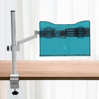 LS Hands Free Book Stand Flexible Folding Document Holder Adjustable Reading Height and Angle for Hard Covers, Paperbacks, CookBooks, TextBooks, Magazines (Space Blue Cat)