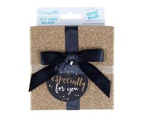 Wrap IT Black and Gold Gift Card Holder Box - Especially for You, 4 x 4 x .5 Inches, 3-Pack