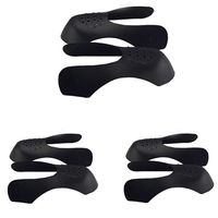 Shoes Shields, 3 Pair Sneaker Protector Universal Shield Toe Box Decreaser, Shoes Protective Crease Preventer Anti-Wrinkle Protectiventi-Shoe Box Indentation for Women's 5-8 (Black)