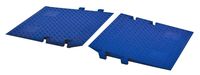 Cross-Guard CPRP-4/5-BLU Polyurethane ADA Compliant Ramp for Linebacker 4 and 5 Channel Heavy Duty Cable Protectors, Blue , 36" Length, 21.88" Width, 2" Height (Pair)