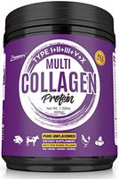 Multi-Collagen Protein Powder 21oz Best Value - High-Quality Blend of Grass-Fed Beef, Wild Fish, Patent Formula-TendoGuard™-Chicken, Eggshell Collagen Peptides, All Natural Type I, II, III, V and X.
