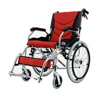 MEI Walker Healthcare Wheelchair，Lightweight Aluminium Folding Portable Adjustable Height Footrest