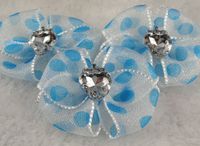 20pcs Yarn Led The Node Rhinestone Strawberry Wedding Appliques/Pick Color (Blue)