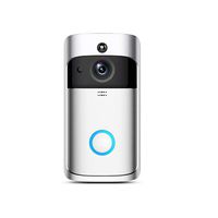 WIFI Video Doorbell, Motion Detection Night Vision Smart Wireless Doorbell, Remote-control HD WIFI Security Camera, Real Time Two-way Audio 18650 Battery Power(No Card No Battery)