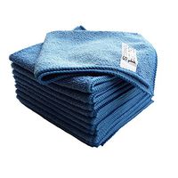 Goza Towels Microfiber Towel Cleaning Cloths Professional Grade All-Purpose 12"x12" (Blue, 12 Pack)