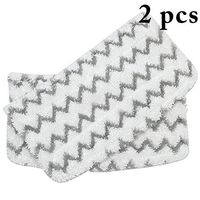 JUSTDOLIFE 2PCS Steam Mop Pad Replacement Mop Cleaning Pad Microfiber Mop Head Replacement Pad