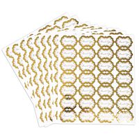 Thank You Stickers to Seal Envelopes (Gold Foil, 252 Stickers)