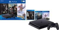 Newest Flagship Sony Play Station 4 2TB HDD Only on Playstation PS4 Console Slim Bundle - Included 3X Games (The Last of Us, God of War, Horizon Zero Dawn) 2TB Hard Drive Incredible Games -Jet Black